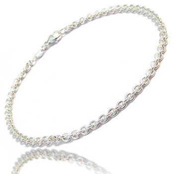 Ankerrund - 925 sterling sølv - Finnes i flere bredder og lengder