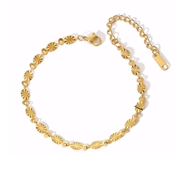 Guld & Sølv Design Armbånd, model 8CB-91366