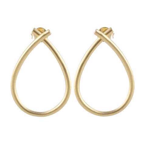 SweetHearts gold plated silver earrings by Izabel Camille