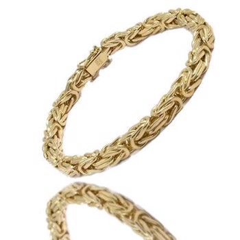 14 karat Massive Gold King armbånd og halskjede fra Danske BNH