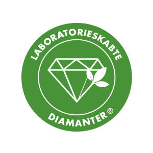 Laboratoriumskapte diamantsmykker