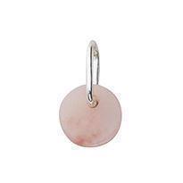 Pink Opal - Vakker Arne Jacobsen anheng i sølv, ca. 6 mm