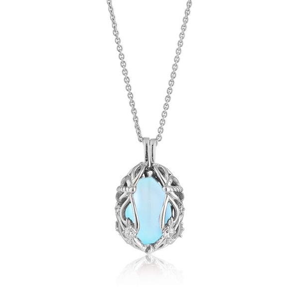 Smykke Æg med Aqua Calcedon, fra Blicher Fuglsang