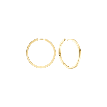 8KT CREOL 16,5 MM, TRÅD 2,3MM M/KLAPLÅS, fra Aagaard