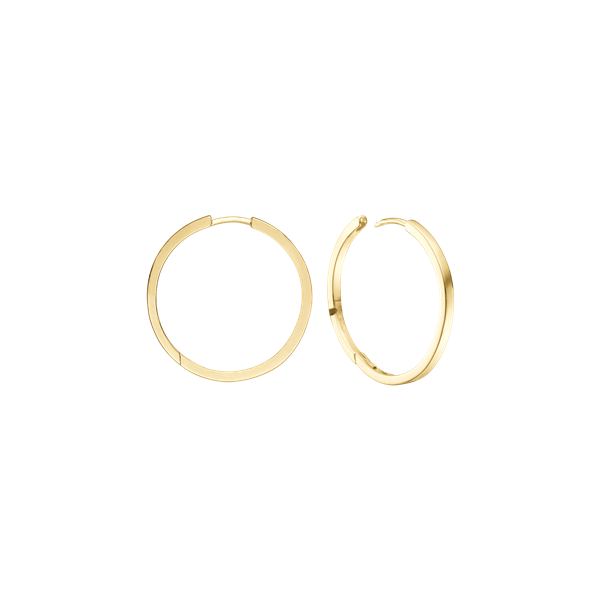 8KT CREOL 16,5 MM, TRÅD 2,3MM M/KLAPLÅS, fra Aagaard