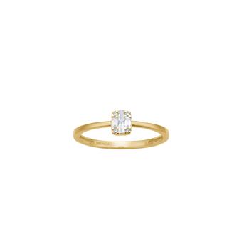 14kt. guldring m. 0,08 W/SI, fra Siersbøl