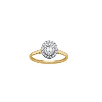 14kt. guldring m. 0,204 W/SI, fra Siersbøl