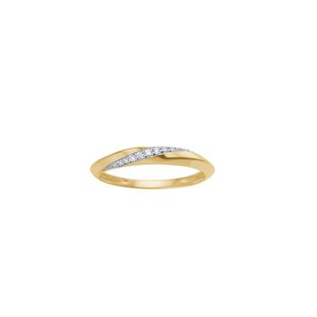 14kt. guldring m. 0,07 W/SI, fra Siersbøl
