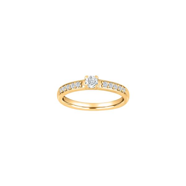 HEART 14kt. guldring m/dia. 0.40ct W/SI, fra Siersbøl