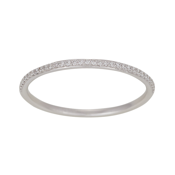 14kt. hvg. ring med 0,08ct TW/SI, fra Siersbøl