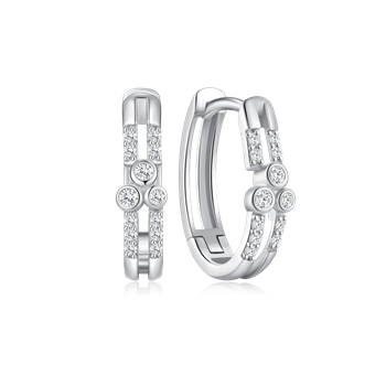 Sølv creoler, fra Støvring Design