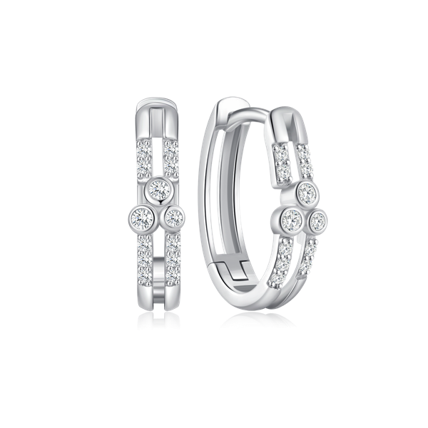 Sølv creoler, fra Støvring Design