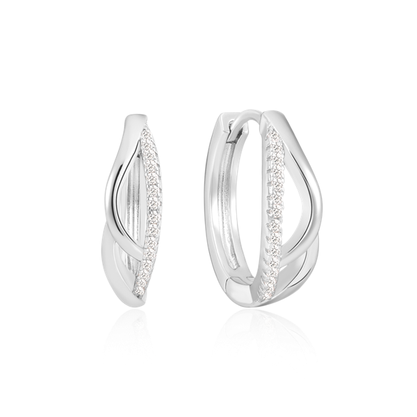 Sølv creoler, fra Støvring Design