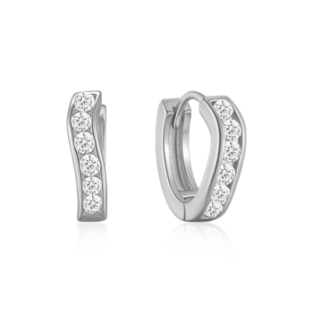 Sølv creoler, fra Støvring Design