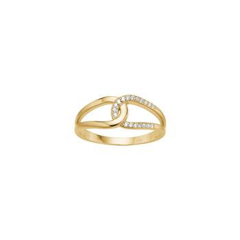 8kt. guldring m/cz, fra Siersbøl