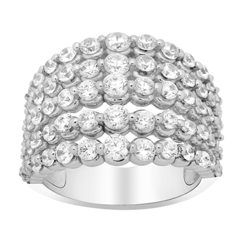 Rhd. sølv ring ALISONNOR med cz 16mm* Str.60, fra Joanli Nor