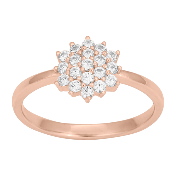 Rosa forgyldt sølv ring BRINNIENOR 10mm Str.58, fra Joanli Nor