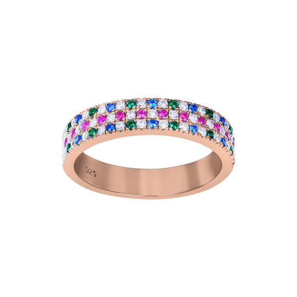 Rosa forgyldt sølv ring FREYANOR 4,5mm Str.60, fra Joanli Nor