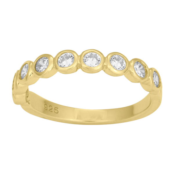 SWAROVSKI Forgyldt sølvring AMYNOR Str.58, fra Joanli Nor