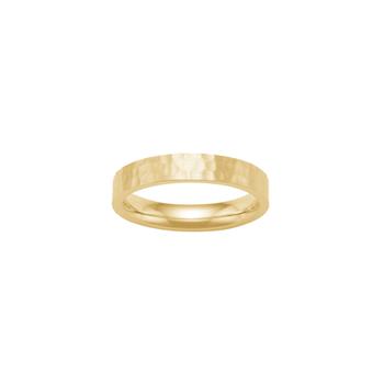 SON stål ring IP gold, hamret, str. 70, fra Son of Noa