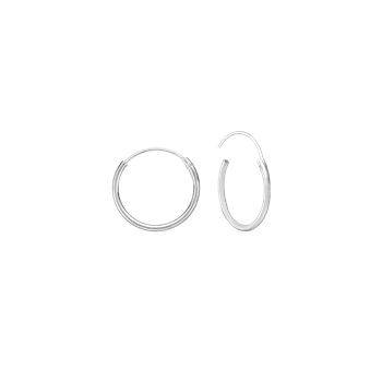 SØLV CREOL 12 MM MASSIV 1MM TRÅD M/VRIDL, fra Aagaard