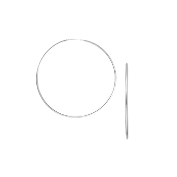 SØLV CREOL  40MM, TRÅD 1,2 MM VIPPE, fra Aagaard