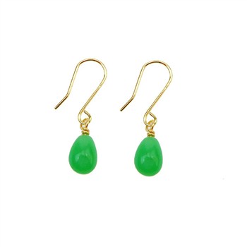 14K Earrings w.Chrysoprase 14karat , fra San - Links of Joy