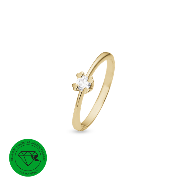 MARY Ring 14K LG DIAM 0,25CT W/VS, fra Aagaard