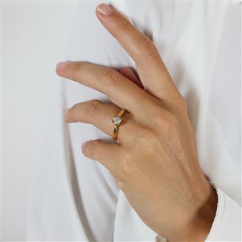 ETERNITY 14KT D.RING 1X0,30CT WSI, fra Aagaard