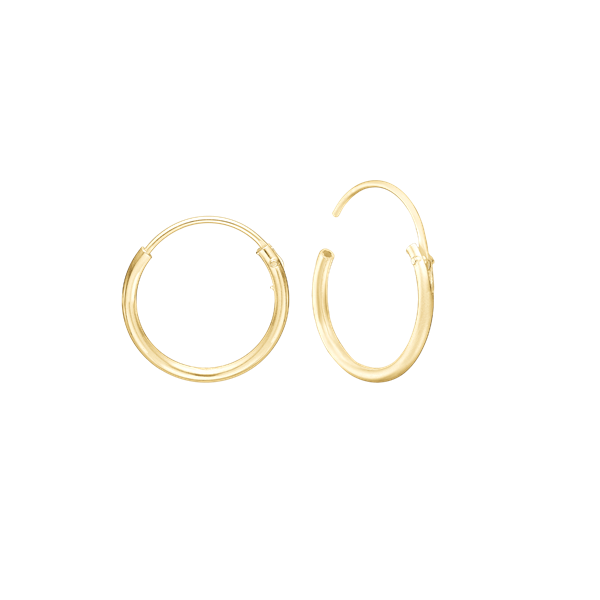 14KT CREOL 14,5 MM, TRÅD 1,2MM M/VIPPELÅ, fra Aagaard