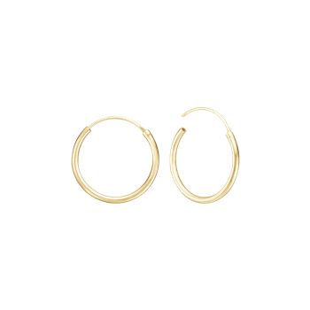 14KT CREOL 17,5MM, TRÅD 1,2MM M/VIPPELÅS, fra Aagaard