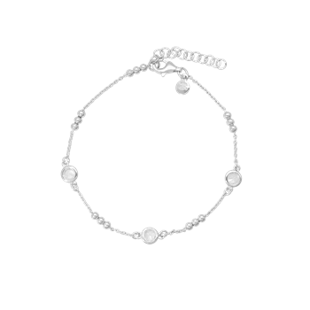 Armbånd kugler og CZ, fra Aagaard