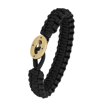 FSTS sort armbånd m forg lås 07, fra Aagaard