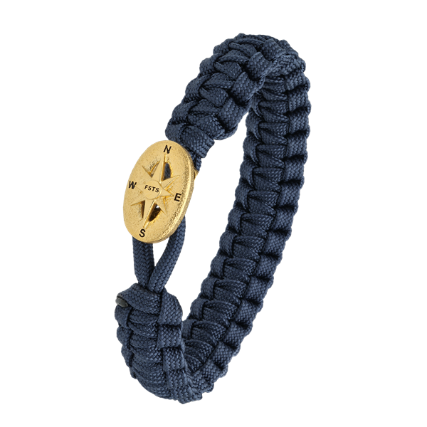 FSTS blåt armbånd m forg lås 09, fra Aagaard