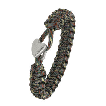 FSTS camouflage armbånd m sølv lås 05, fra Aagaard
