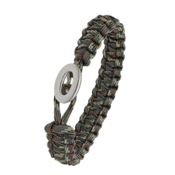 FSTS camouflage armbånd m sølv lås 06, fra Aagaard