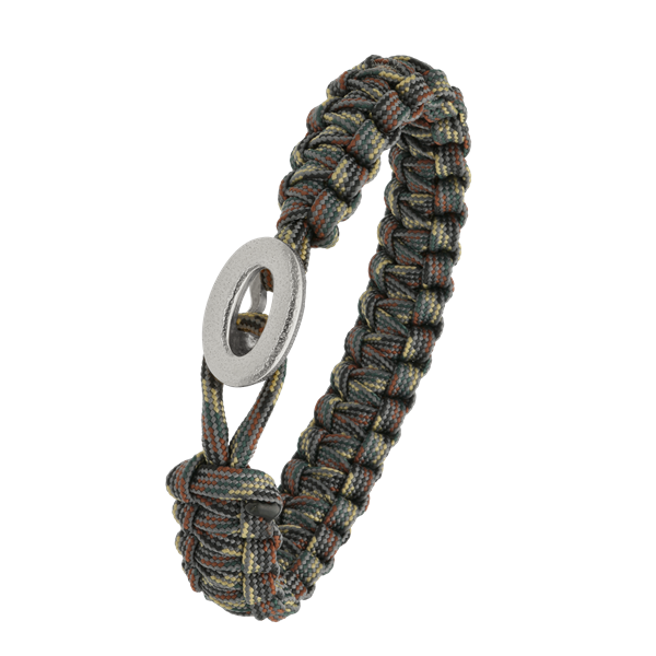 FSTS camouflage armbånd m sølv lås 06, fra Aagaard