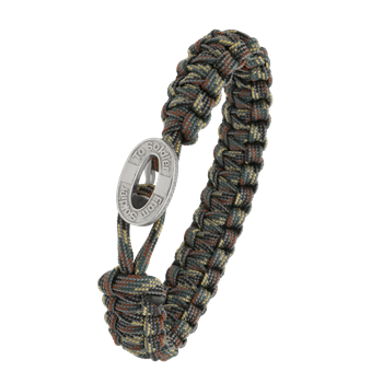 FSTS camouflage armbånd m sølv lås 10, fra Aagaard