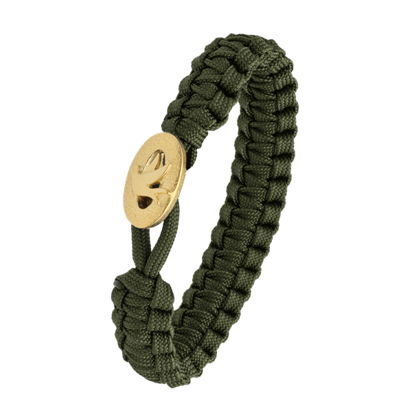 FSTS grønt armbånd m forg lås 01, fra Aagaard