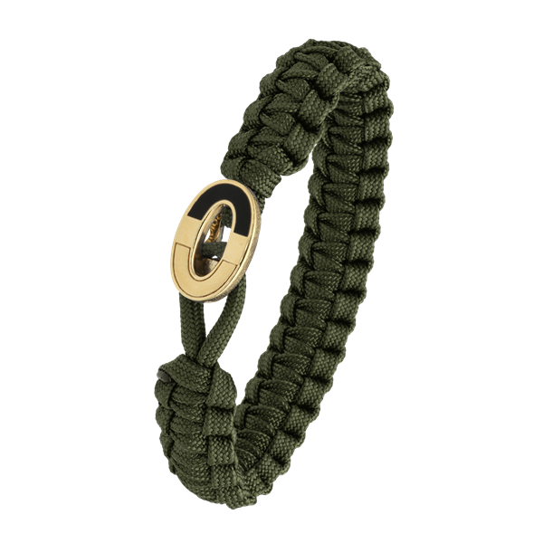 FSTS grønt armbånd m forg lås 08, fra Aagaard