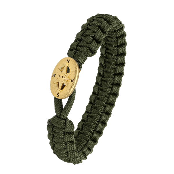 FSTS grønt armbånd m forg lås 09, fra Aagaard