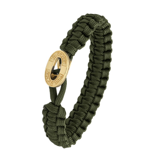 FSTS grønt armbånd m forg lås 10, fra Aagaard