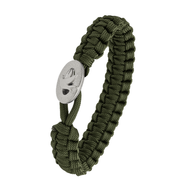 FSTS grønt armbånd m sølv lås 01, fra Aagaard