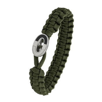 FSTS grønt armbånd m sølv lås 08, fra Aagaard