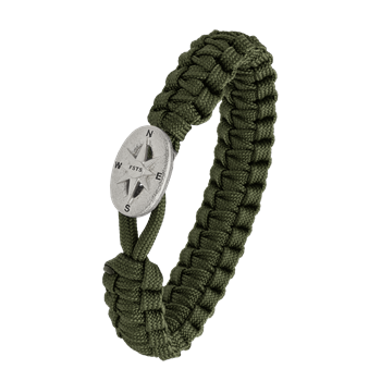 FSTS grønt armbånd m sølv lås 09, fra Aagaard