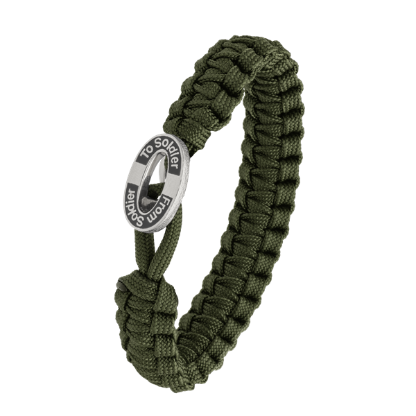 FSTS grønt armbånd m sølv lås 11, fra Aagaard