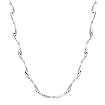 Sølv collier rhodineret, fra Støvring Design
