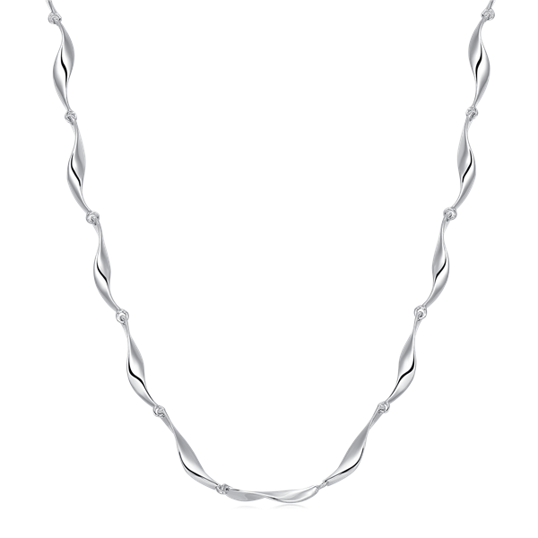 Sølv collier rhodineret, fra Støvring Design