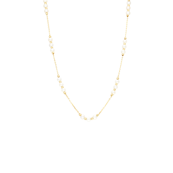 halskæde med kugler og perler , fra Aagaard