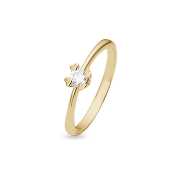 MARY Ring 14K LG DIAM 0,25CT W/VS, fra Aagaard